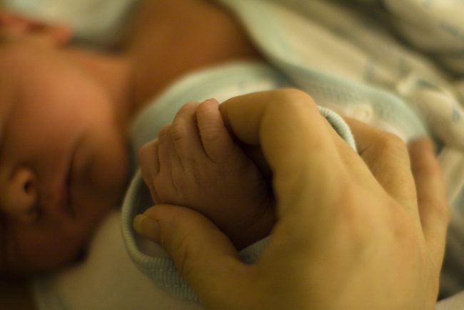 Holding Hands With a Newborn Baby -- Via Bridget Coila on Flickr (@bibbit)